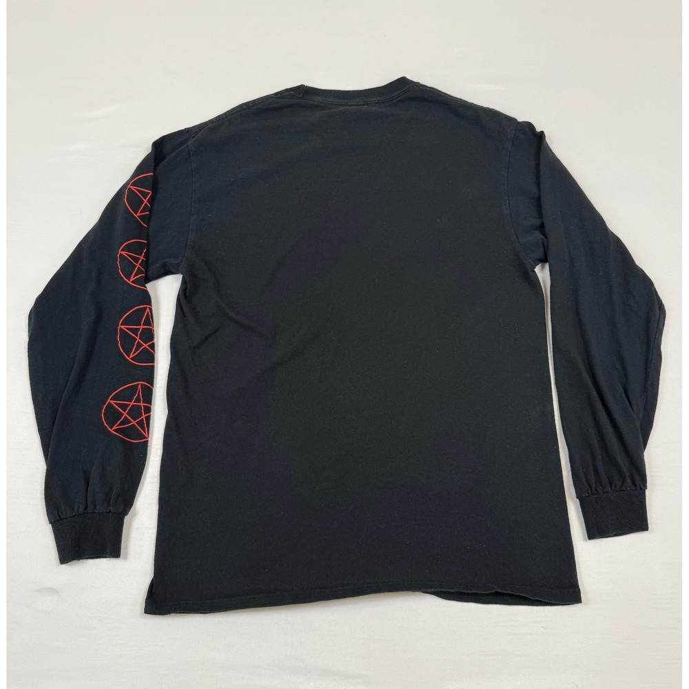Steven Rhodes Lets Summon Demons Black Long Sleeve Graphic Tee Mens Medium - Picture 7 of 8